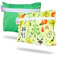 Petit Lulu Bolsa de neopreno 2 unidades- reutilizable y lavable- impermeable- cierre de cremallera- fabricado en Europa…